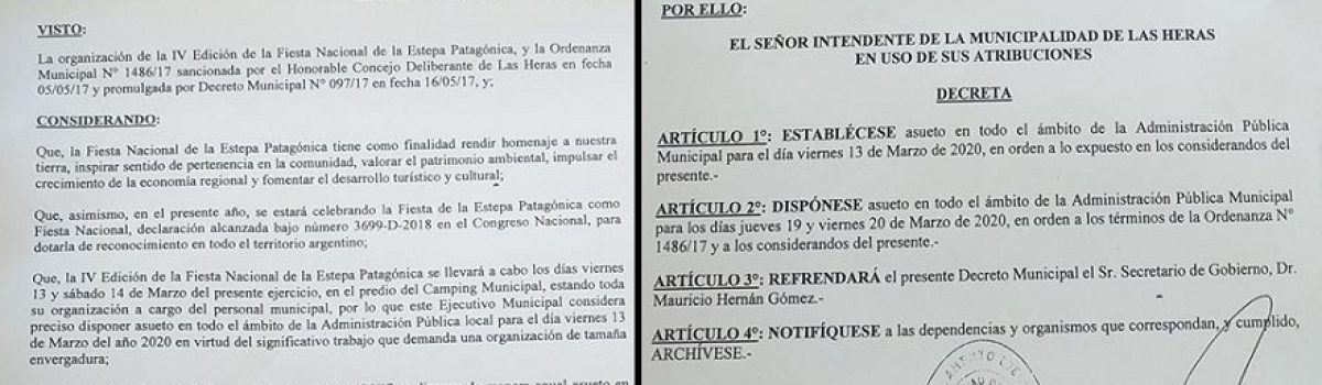 decreto asueto marzo 2020