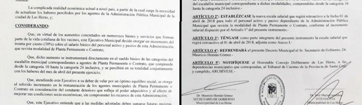 decreto aumento 30 por