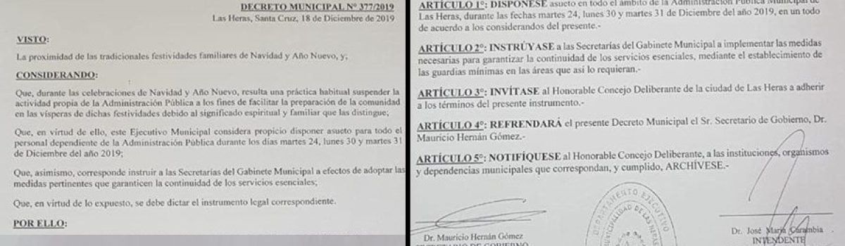 decreto navidad 2019