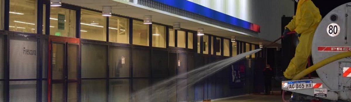 desinfeccion calles comercioa camion medio ambi