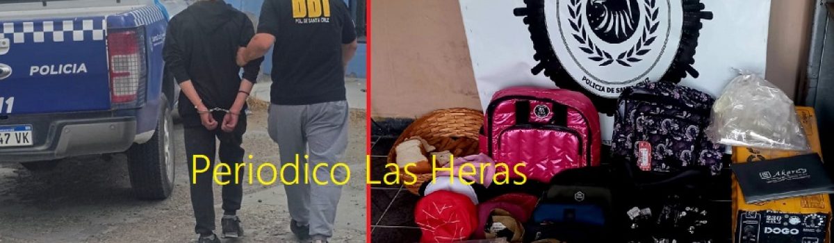 detenido por 3 robos