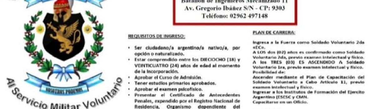ejercito argentino incripcion 2021
