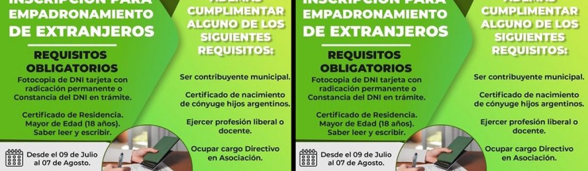 empadronamiento elecciones 2023