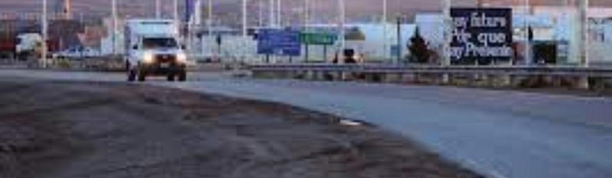 entrada Las Heras ruta