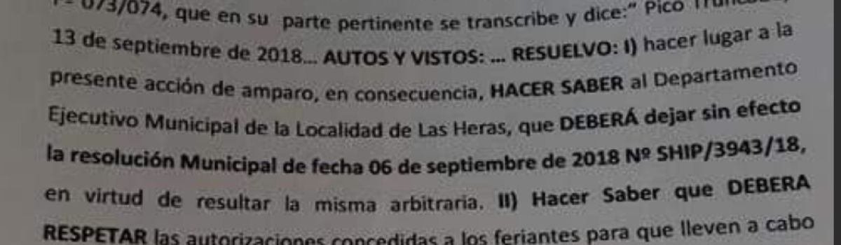 feriante justicia