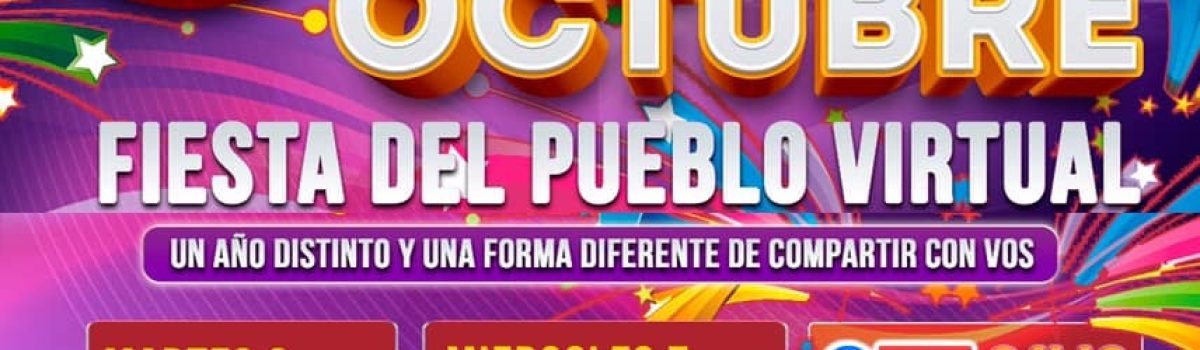 fiesta del publo 106 años 2020 virtual
