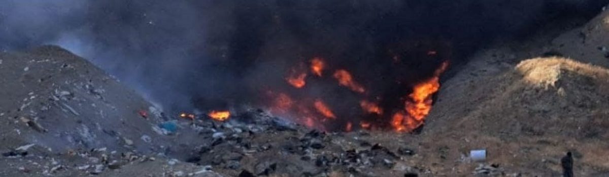 incendio basural en caleta 2022