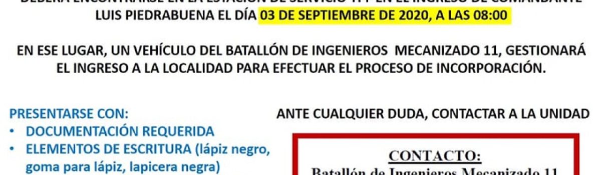 inscripcion batallon 2020