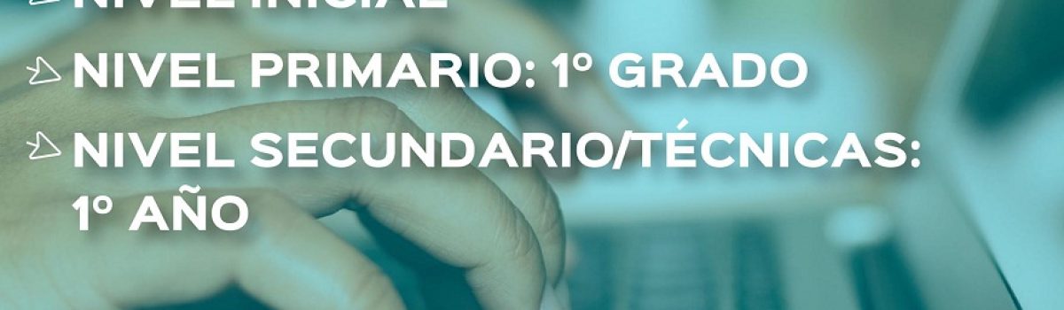 inscripciones 2021 escuela