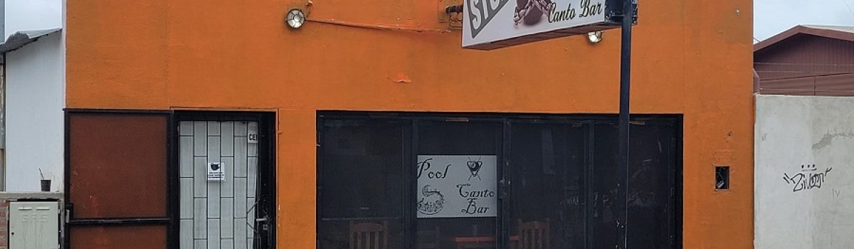 local Stop Canto Bar herido bala muslo