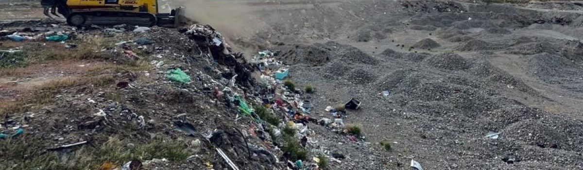 maquina en basural