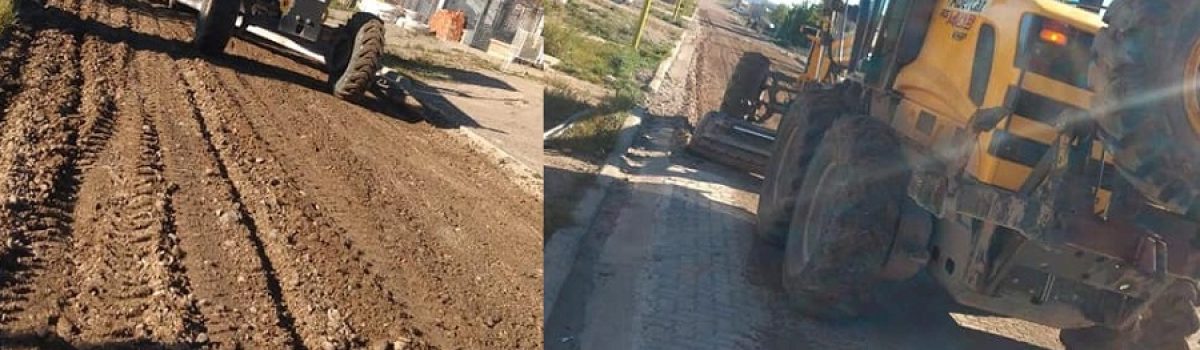 maquina municipal trabajando