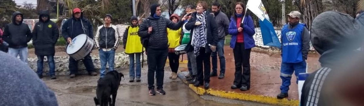 marcha paro en la plaza