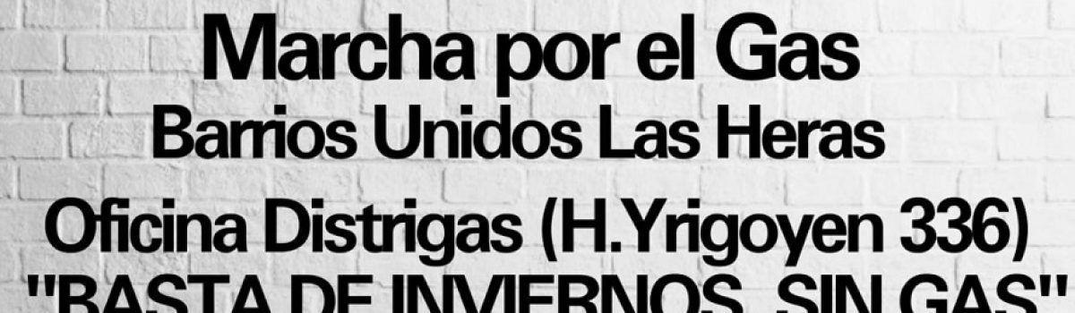 marcha por el gas 29 10 2020