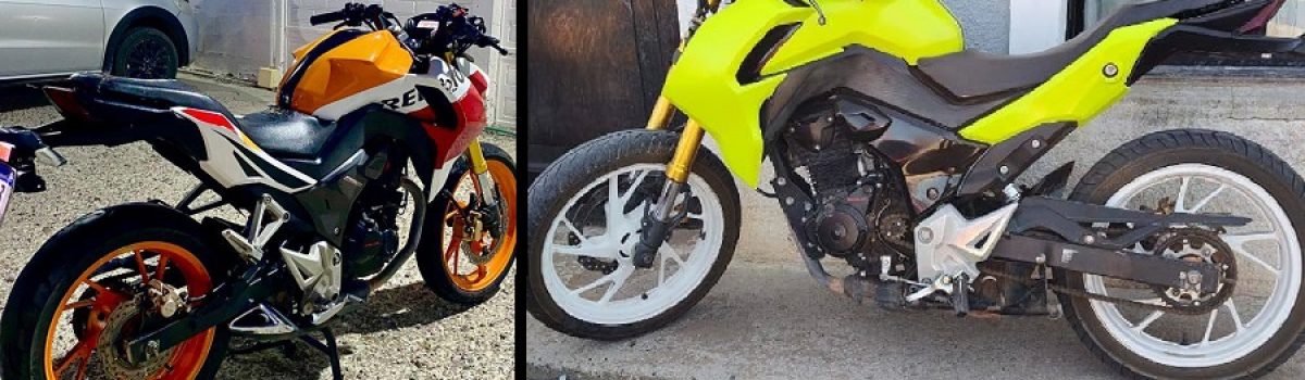 moto recuperada robada lh amarilla