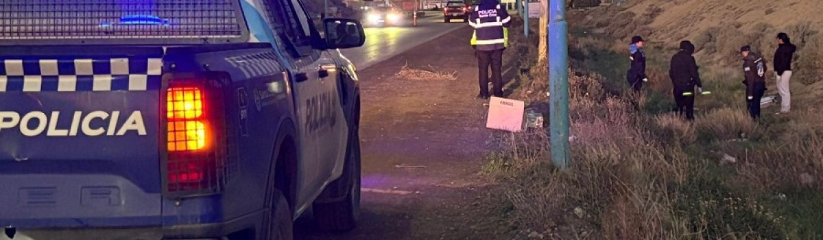 muerto en la ruta caleta