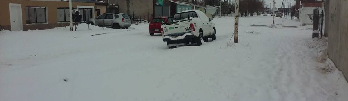 nieve calle barrio