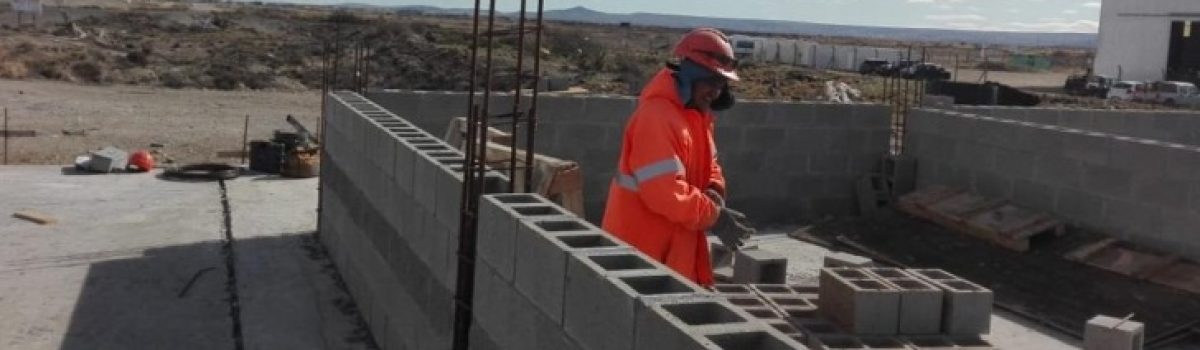 obra construccion de garita entrada