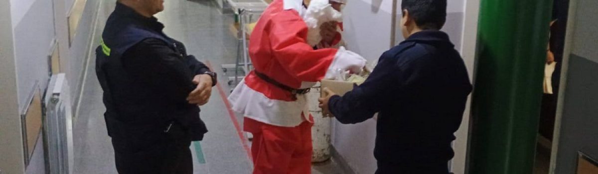 papa noel en el hospital 2024