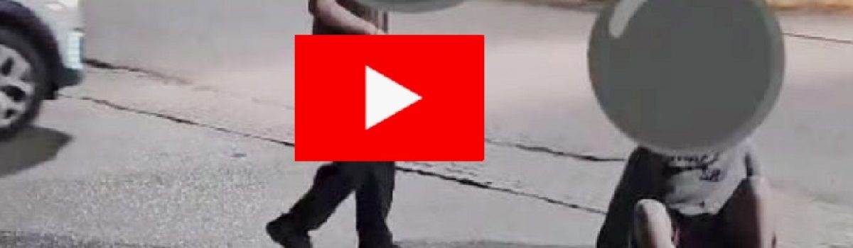 pelea jovenes pie quebrado
