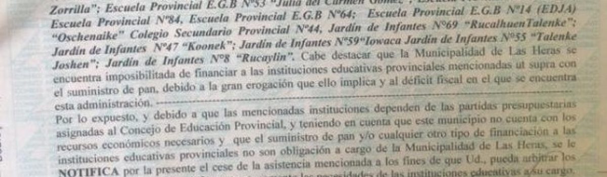 piden pan no le dan