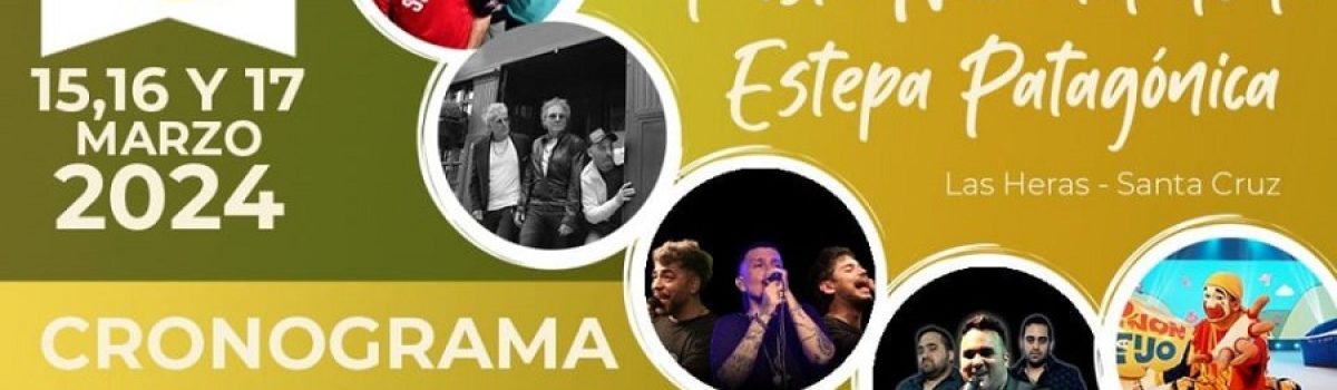 placa artista fiesta de la estepa patagonica 2024
