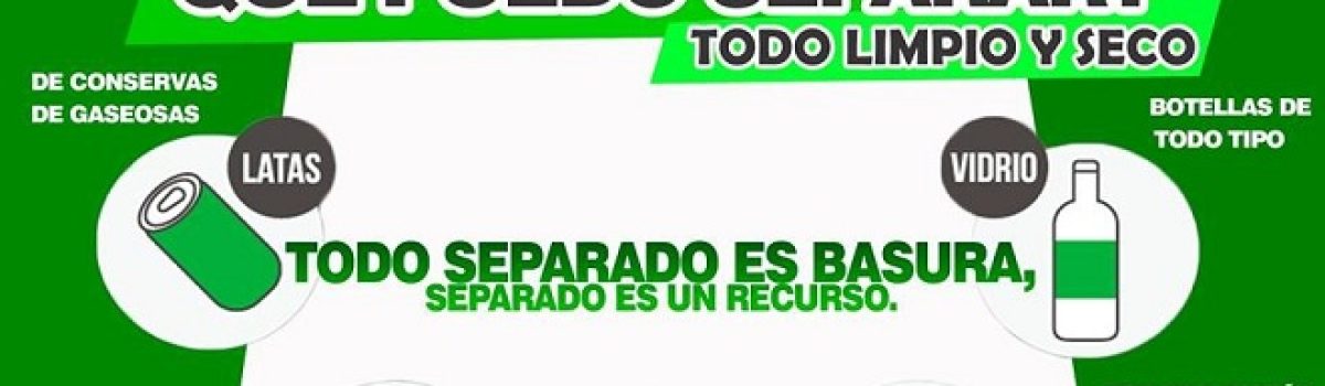 placa separar basura