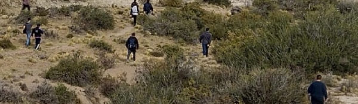 policia busca a desaparecido en Las heras Ivan M