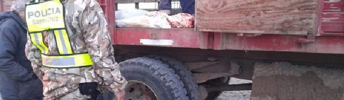 policia control rural camion carne