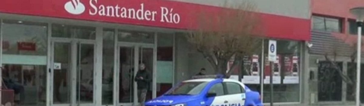robo banco santander rio patrullero
