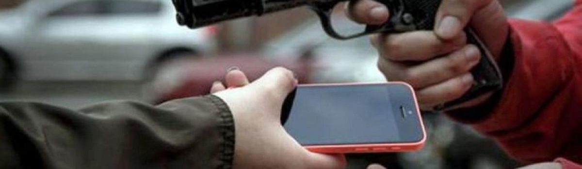 robo de celular arma
