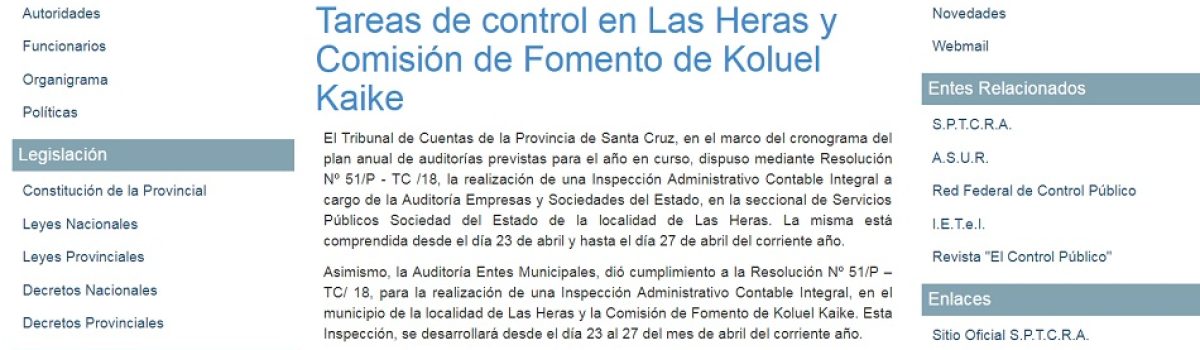 tribunal de cuenta web visita