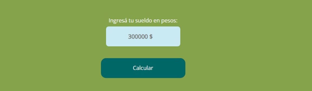tu sueldo dolarizacion