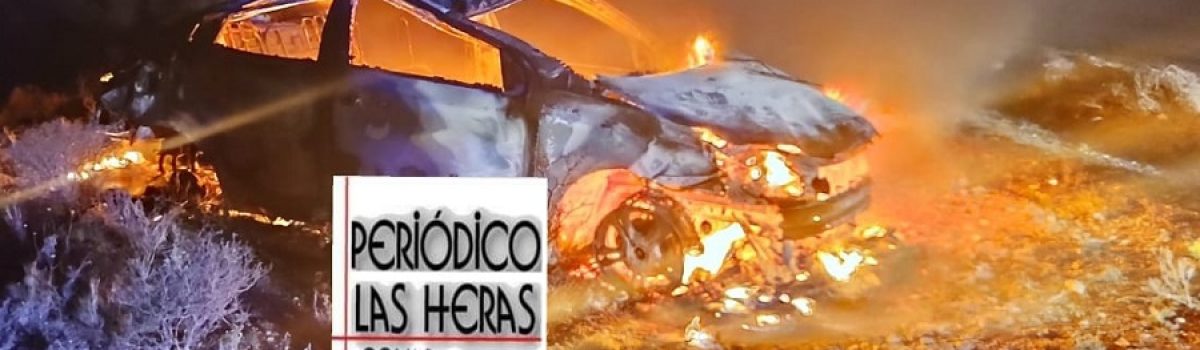 volco e incendio en vehiculo 13 km LH