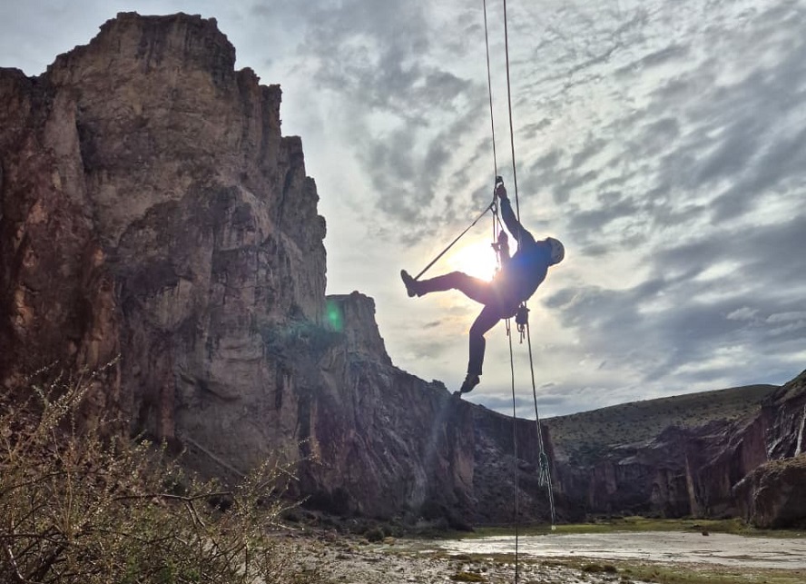 Cañadón Caracoles escalada, conservación y comunidad